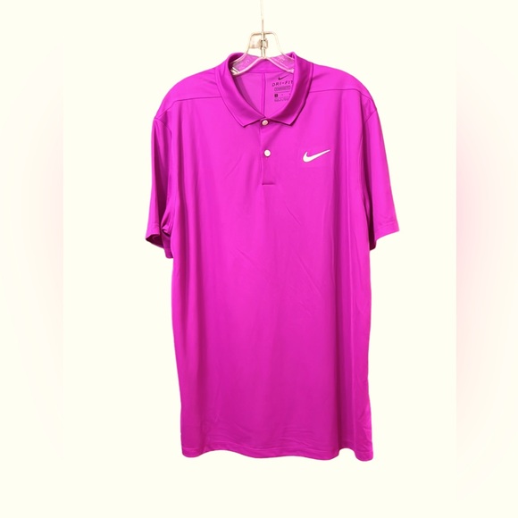 Nike Dri Fit standard fit Polo Shirt size large purple. - Picture 3 of 6